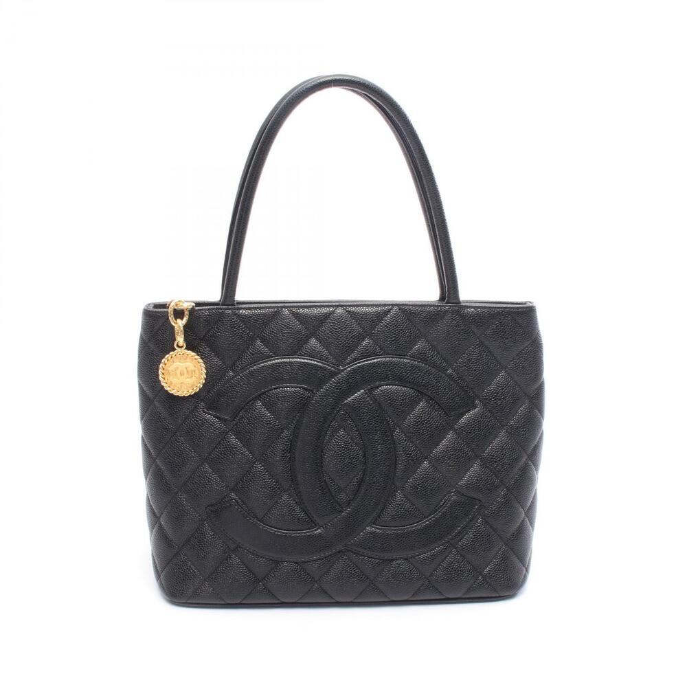 Chanel Reissue Tote Bag Leather Grained Calf Black